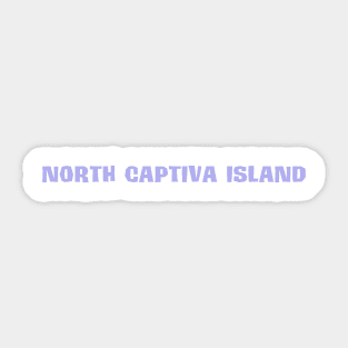 North Captiva Lavender Logo Sticker